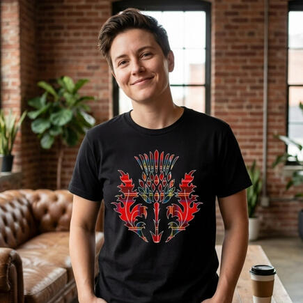 Scottish Tartan Thistle T-shirt Scottish Tartan Thistle T-shirt