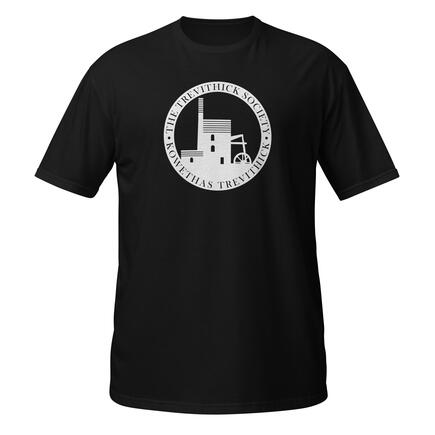 Trevithick Black T shirt Trevithick Black T shirt with Cornish text