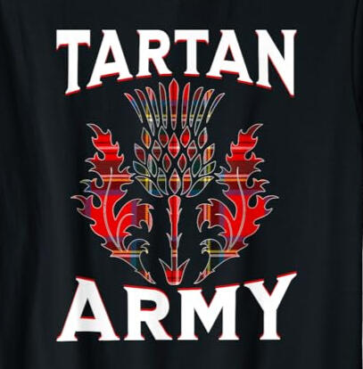 Scottish Tartan Army T-shirt Scottish Tartan Army T-shirt