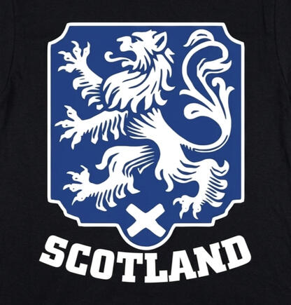 Scotland Lion Rampant Crest Tee Scotland Lion Rampant Crest Tee