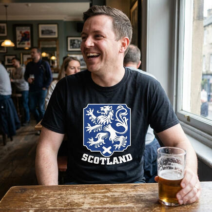Scotland Lion Rampant Crest Tee Scotland Lion Rampant Crest Tee