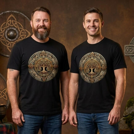 Scottish Tartan Thistle T-shirt Scottish Tartan Thistle Tee