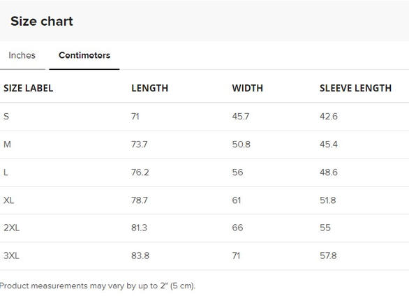 Centimeters Centimeters