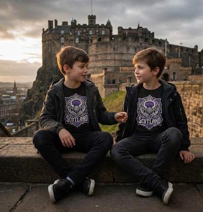 Scotland Lion Rampant Crest Tee Scotland Lion Rampant Crest Tee