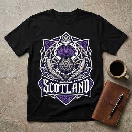 Scotland Lion Rampant Crest Tee Scotland Lion Rampant Crest Tee