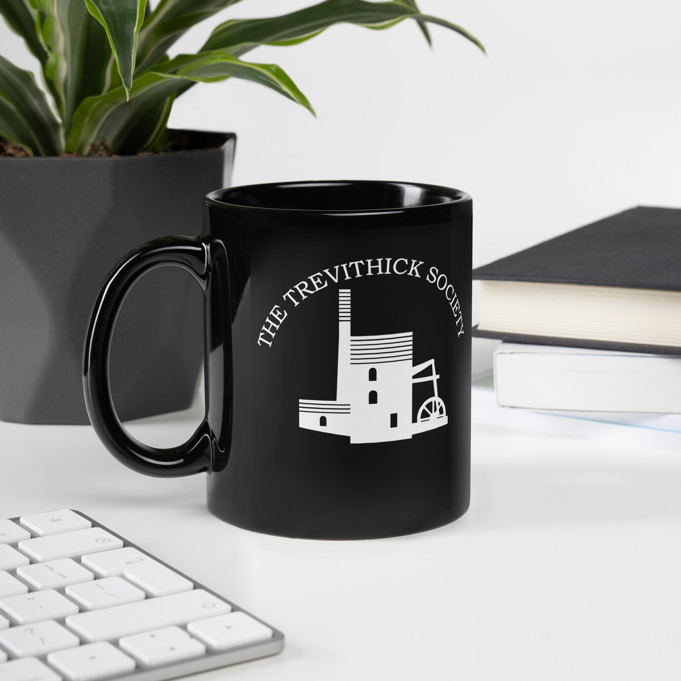 Trevithick Glossy Black Mug Trevithick Glossy Black Mug